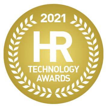 HRテクノロジー大賞の受賞バッジ画像
