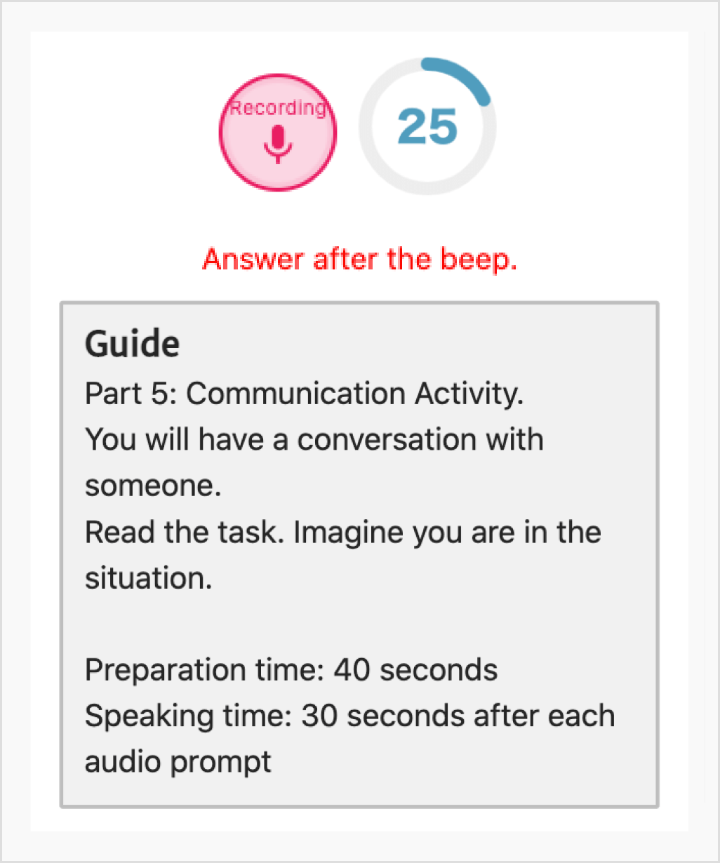 Part 5 Communication Activity Sample